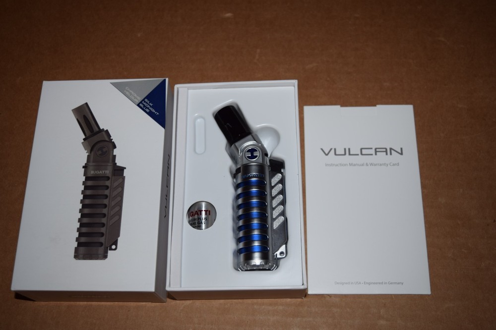 BUGATTI VULCAN DUAL TORCH BUTANE LIGHTER