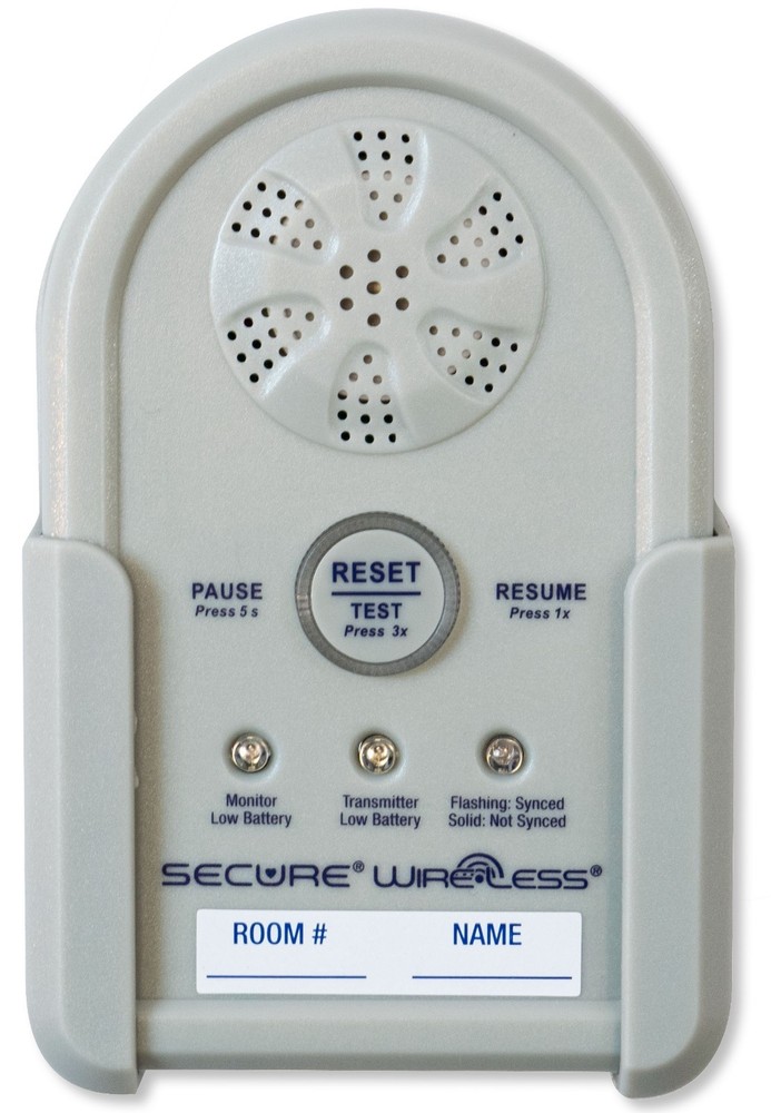 Secure Wireless Bed Exit Alarm Set Elderly Patient Fall & Wandering Prevention