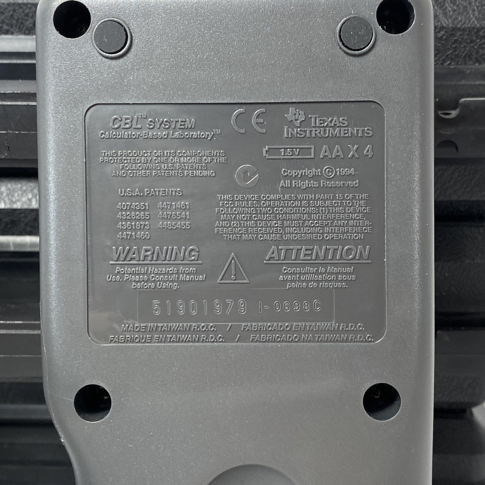 1 Unit- Texas Instruments CBL System Calculator Based Laboratory + Cases TESTED