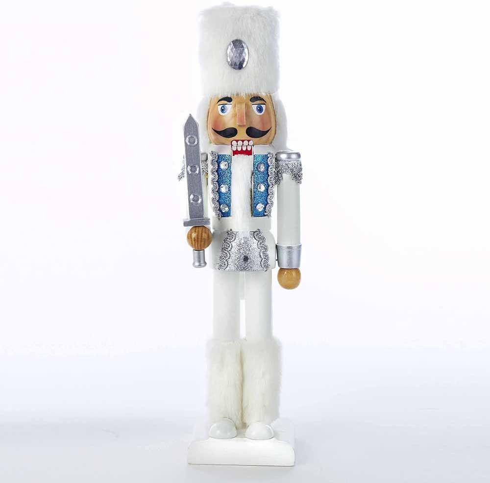 Kurt Adler Russian Nutcracker, 15-Inch, White