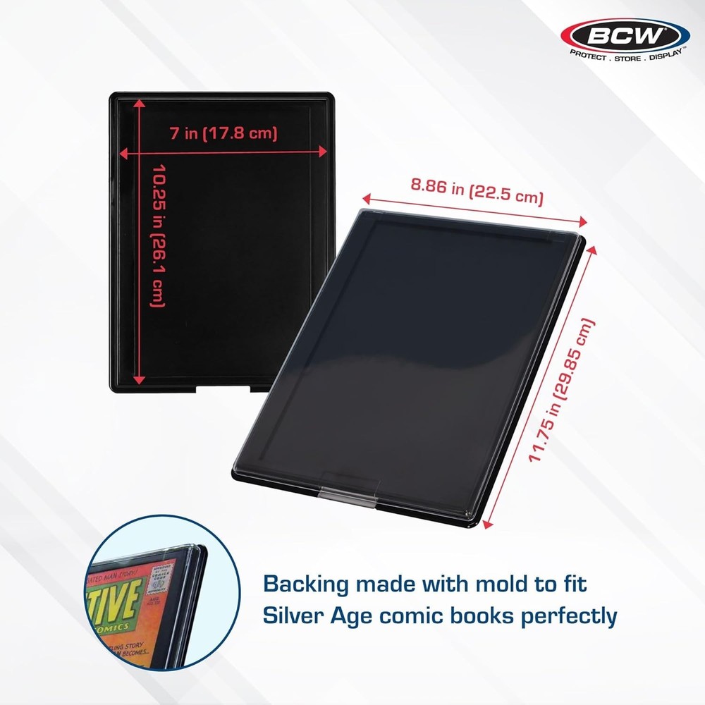 Modern 1 Pack Comic Book Frame - Rectangular Wall Mount Display for Collectors