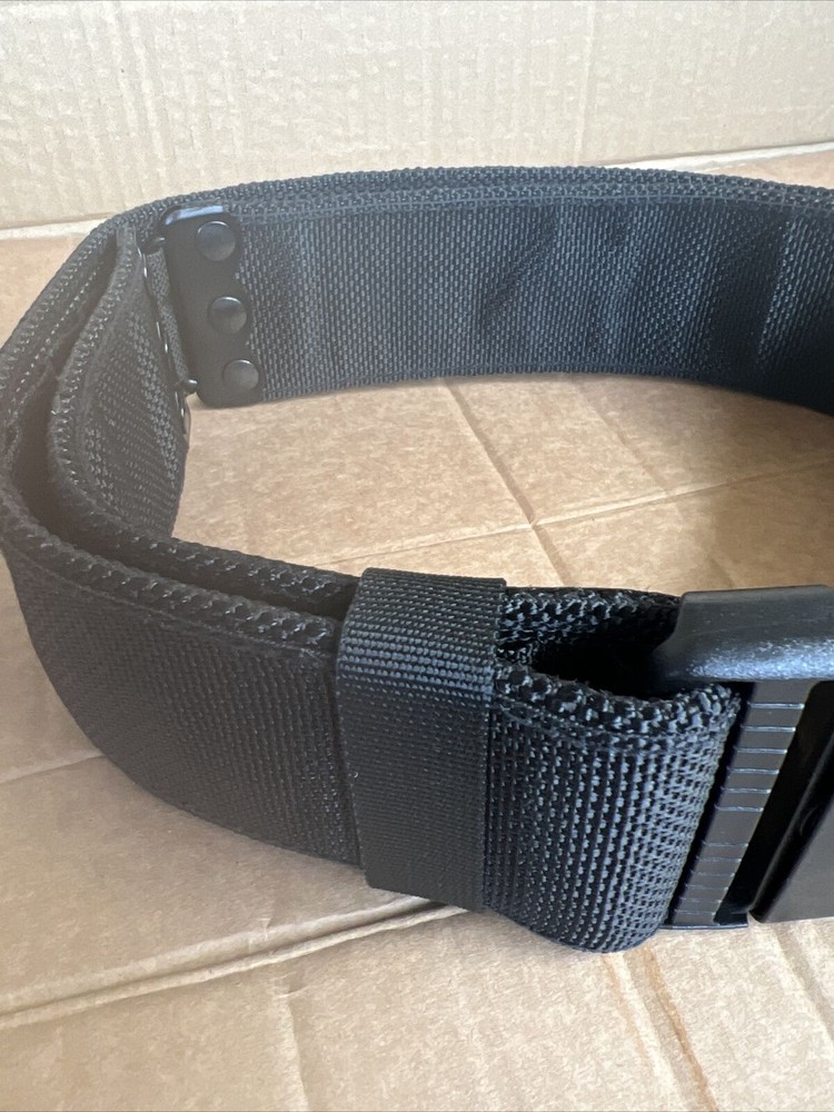 Black Tactical Adjustable Strong PLCE Webbing Belt Military Combat Duty Security