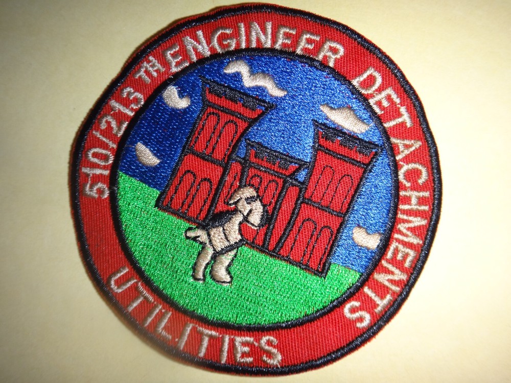 US Army 510th and 213th ENGINEER DETACHMENTS UTILITIES Patch