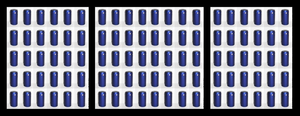 SHRINK CAPS 100 COBALT BLUE PVC CAPSULES HEAT FOR WINE BOTTLES WINEMAKING MAKING