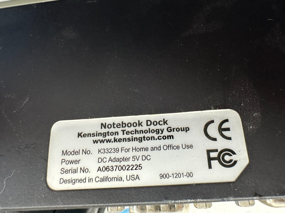 Kensington Notebook Expansion Dock - K33239