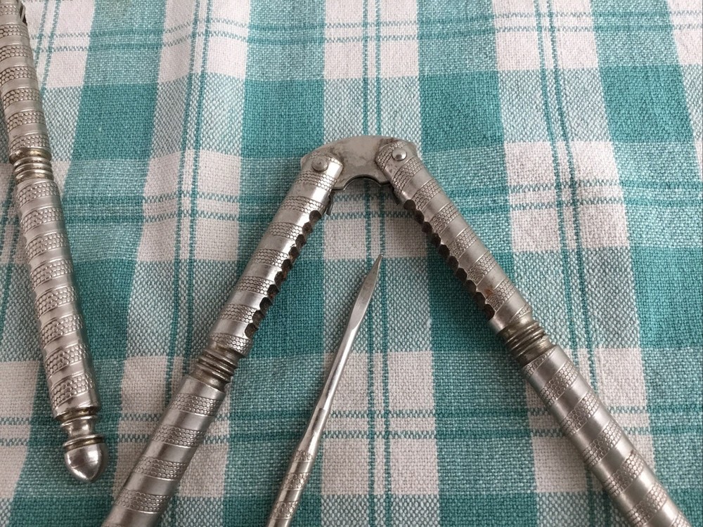 Vintage Nut Cracker Tools Set- Two Crackers and Two Picks Nuts / seafood EUC