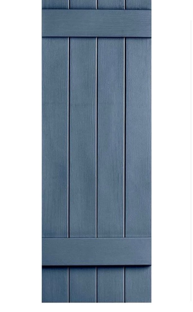 Builders Choice 2 Panel Indigo Blue Shutters 51”h