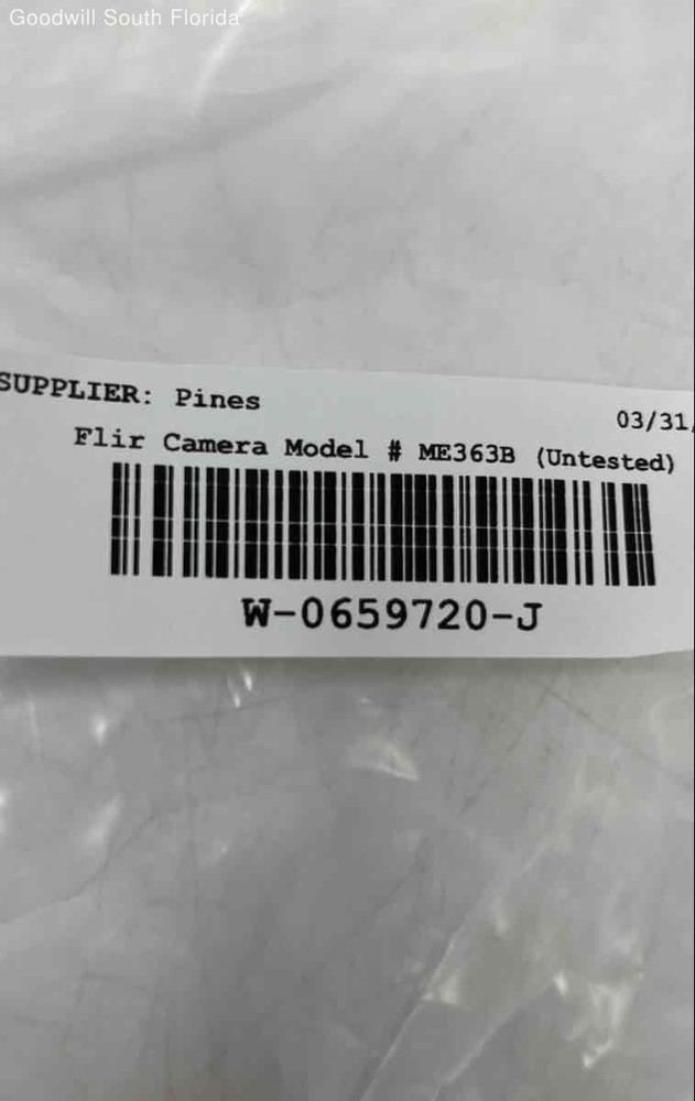 FLIR Model ME363B Gray Dome Security Camera With Accessories Untested