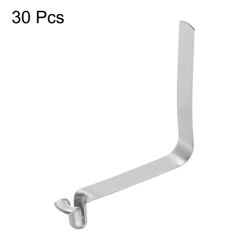 30pcs 3.8x7.1x32mm Single Button V-Shaped Paddle Snap Spring Clips Hollow Head
