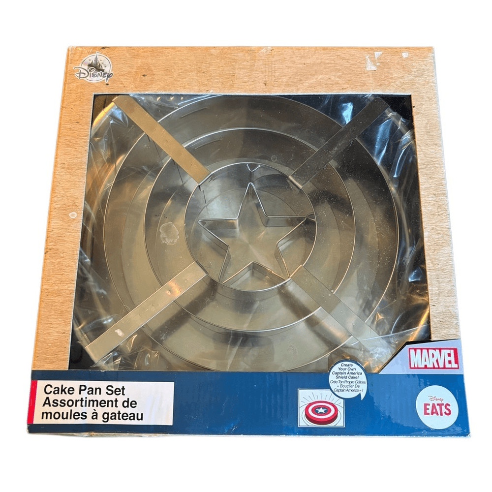 Disney Eats Captain Marvel Shield Cake Pan Set *New*