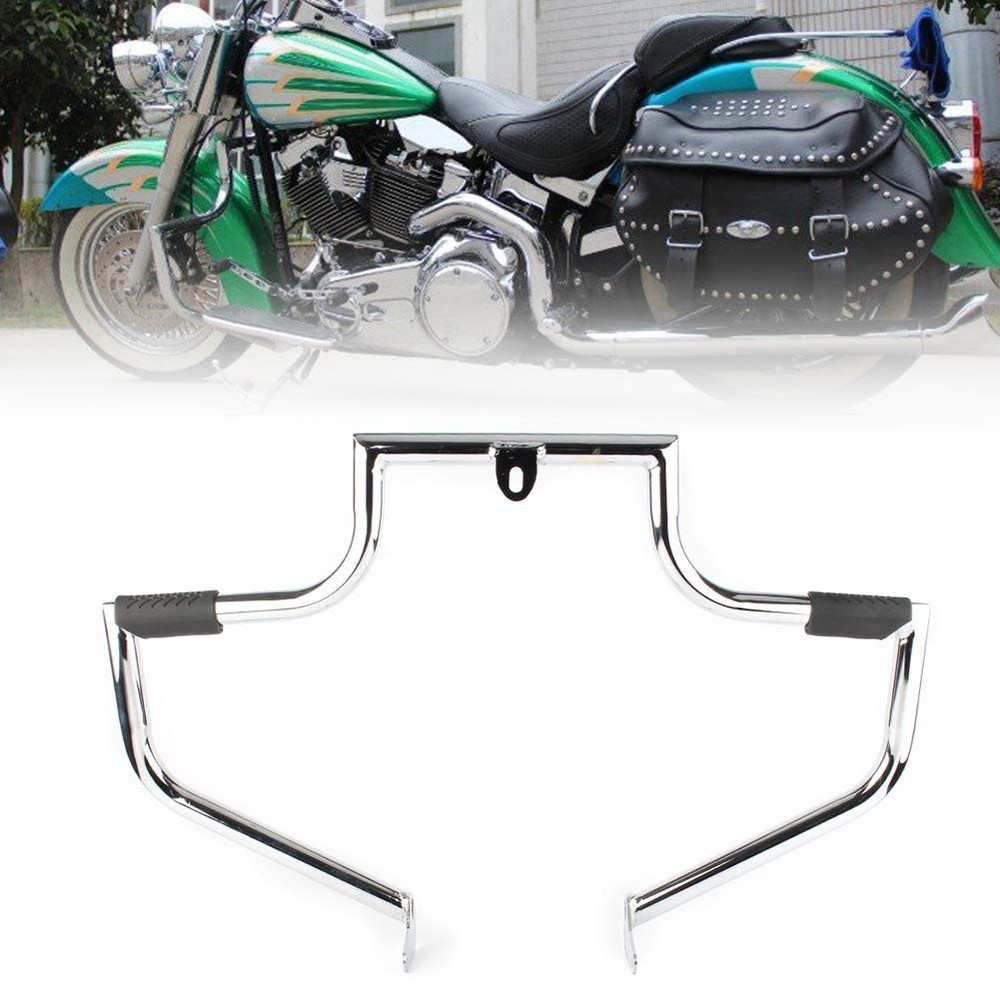 Mustache Guard Crash Bar for Harley Davidson Softail 2000-2017 Silver