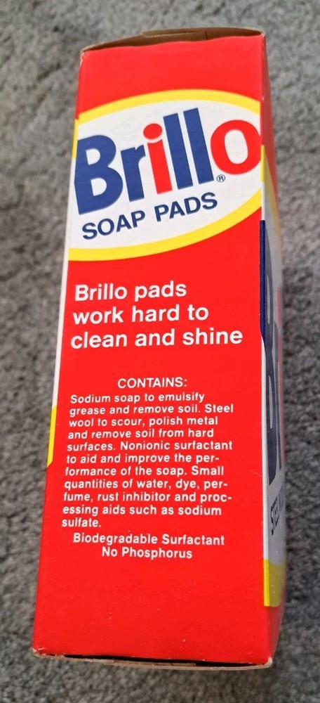 Vintage Brillo Soap Pads Box Partially Full