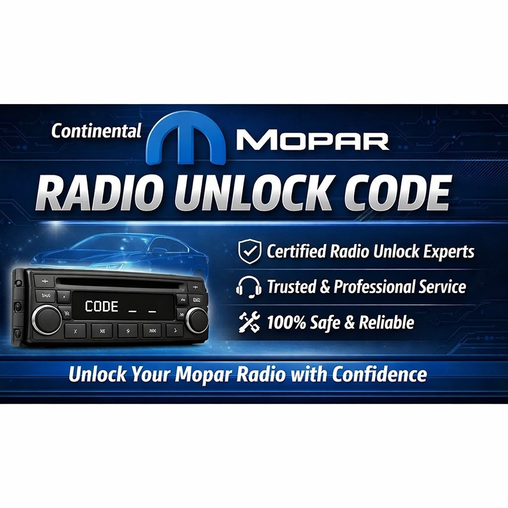 ✅ FIAT VP2 Continental Navigation Radio Code Unlock Service EMEA 5" 7" Fast