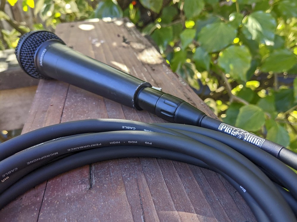 PHM15 High Performance 8mm XLR Microphone Cable 15 FeetBlack