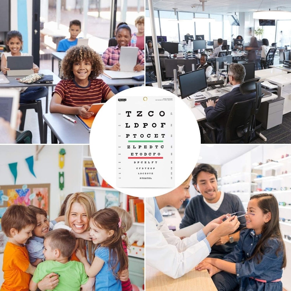 Eye exam wall vision chart