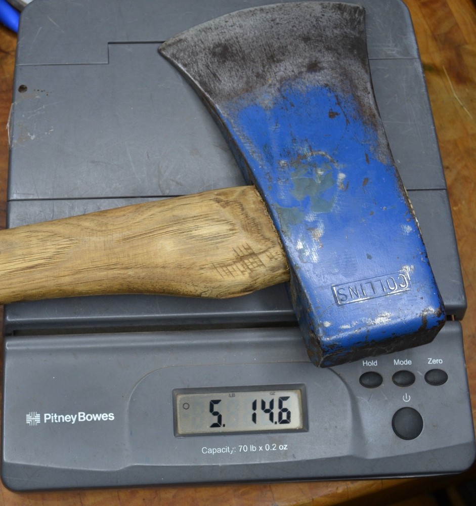 Vintage Nice Big 5lb Collins Single bit Rafting Axe W/ Original Handle
