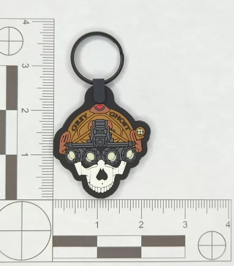 Grey Ghost Precision PVC Key Ring