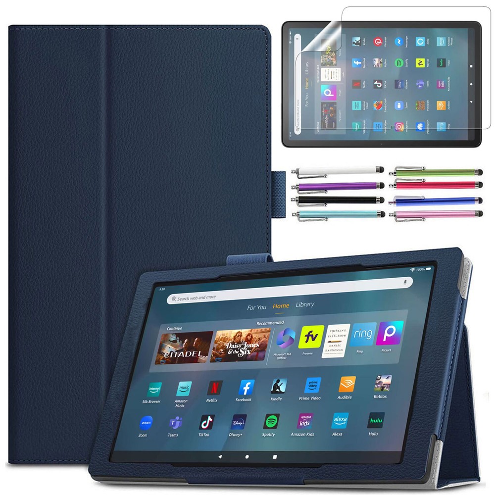 For Amazon Fire Max 11 Case 13th Gen 2023 Folding Stand Cover + Screen Protector
