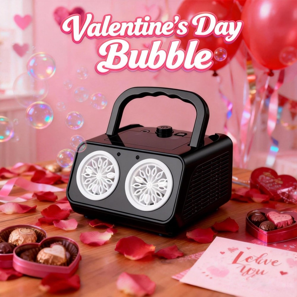 Automatic Bubble Machine Upgrade Bubble Blower with 2 Fans,Plug in or Battery...