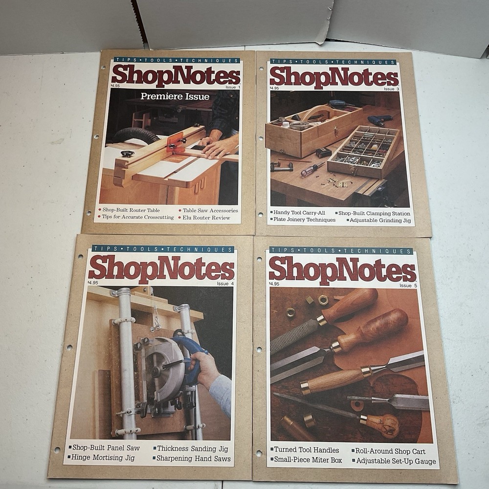 ShopNotes Magazine (Lot of 17) Tips, Tools, Techniques, Issues: 1,3-18