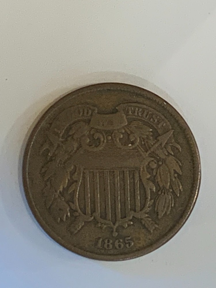 1865  Two  2 Cents