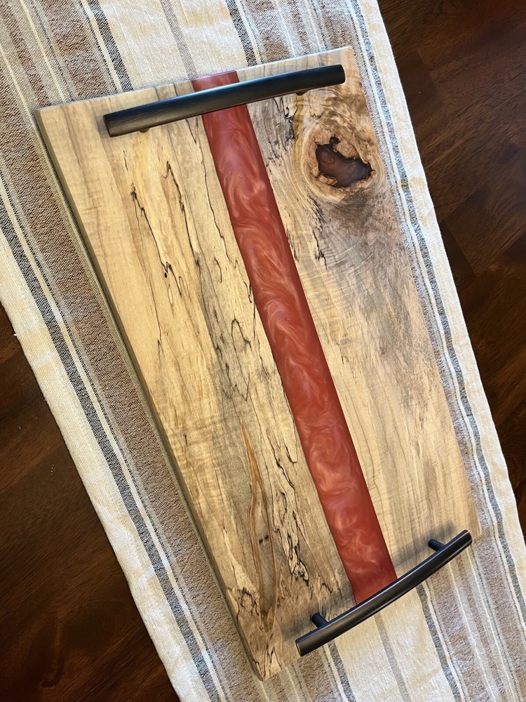 Maple And Epoxy Charcuterie Board