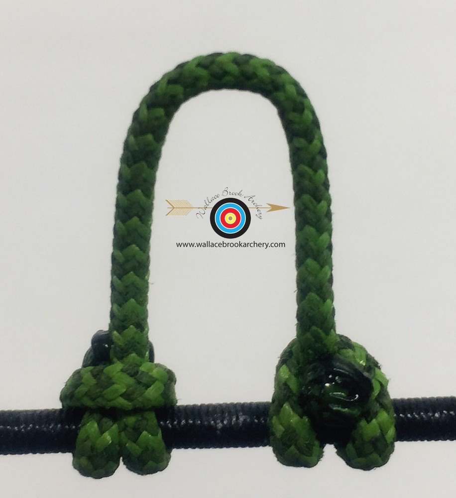 3 Pack- Speckled  Green/Black  Archery Release Bow String D Loop, BCY #24