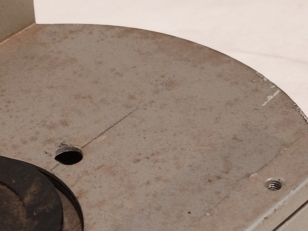 Olympus Tokyo microscope base w/ iris diaphragm, rotating stage, mirror shown