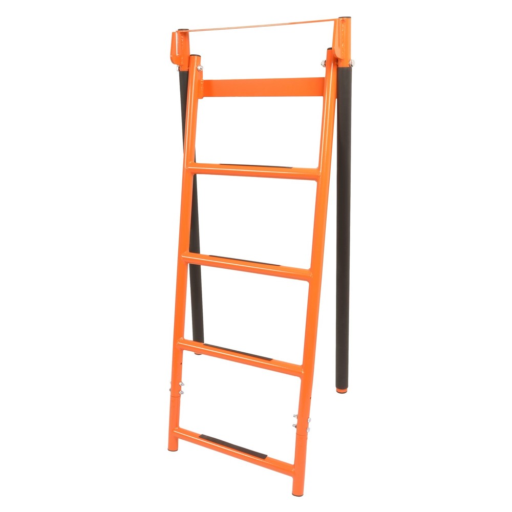 Orange 5 Step Utility Access Ladder Designed For Trailers With 48" Deck Rails