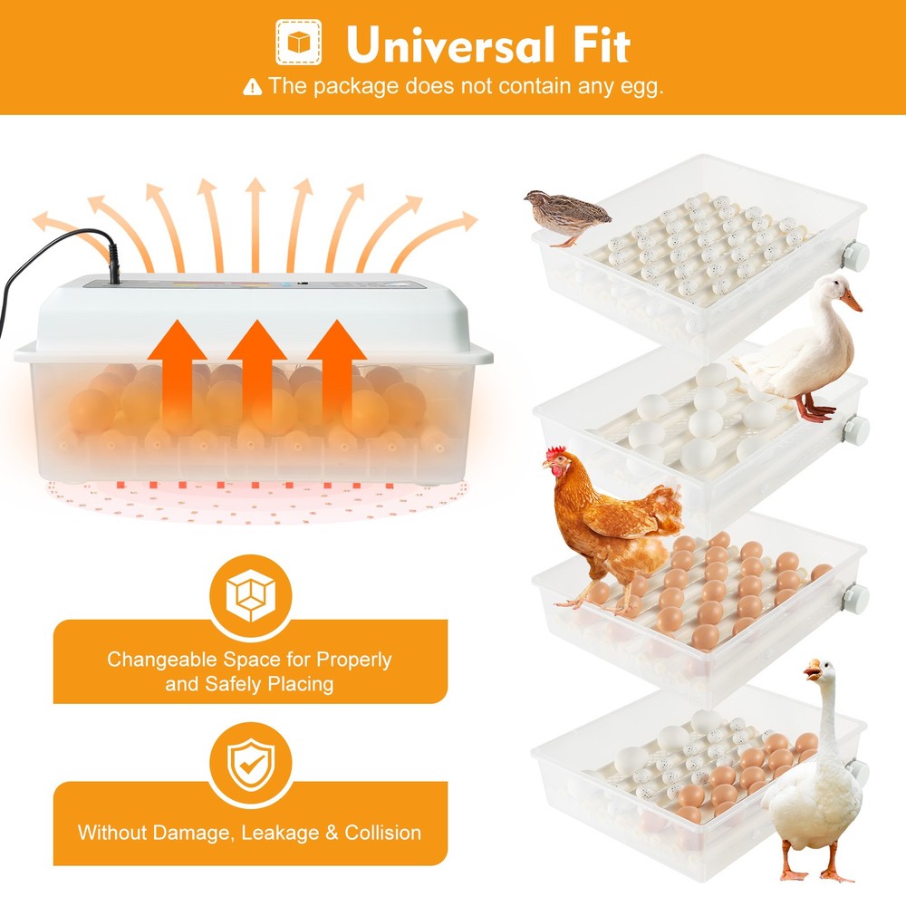 64 Eggs Incubator Automatic Turner Chicken Hatcher Incubators for Hatching Egg