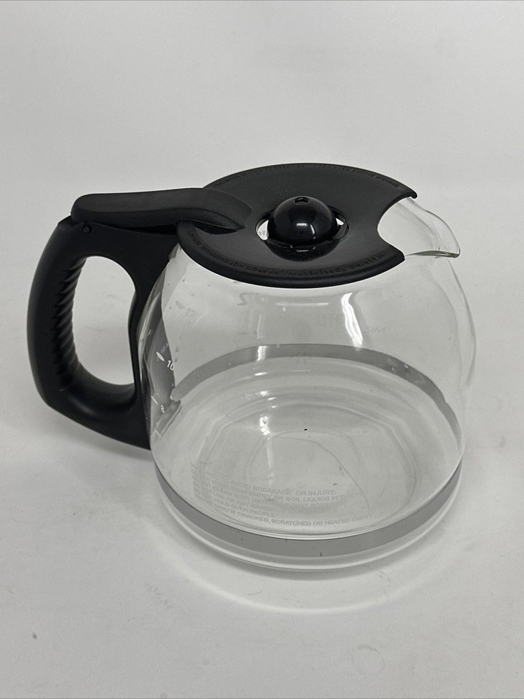 Mr. Coffee Replacement 12-Cup Glass Carafe, Black