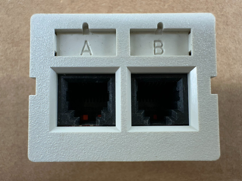 Siemon Dual Port Double CAT5E Coupler RJ45 Data Jack