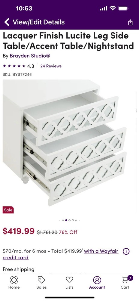 nightstand set of 2 white