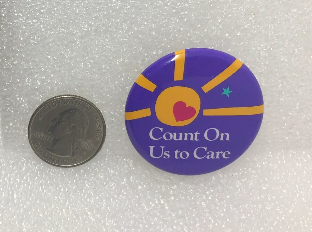 Count On Us To Care Pin
