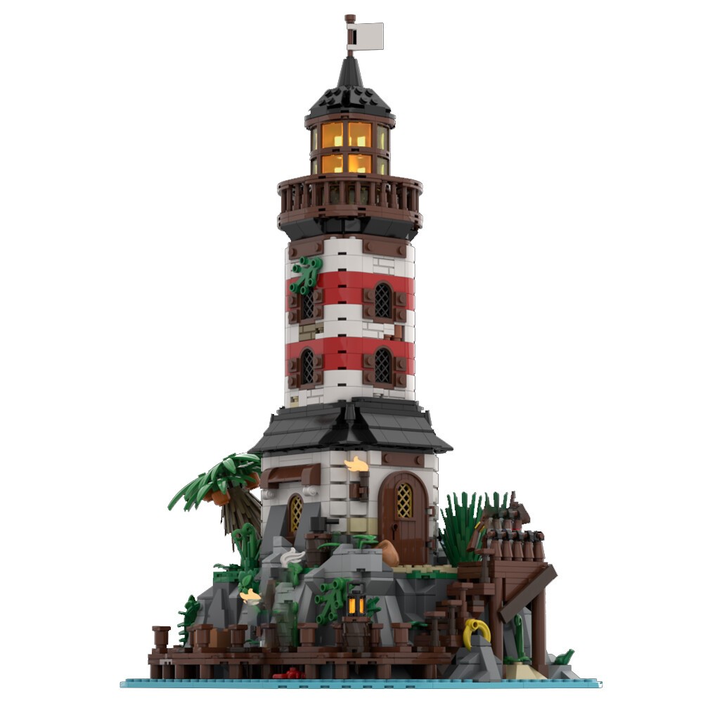 MOC: Empire Lighthouse Minifig Scale Modular Building 1144 Bricks Gift DIY