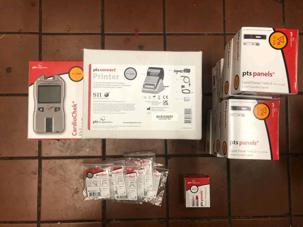 PTS CardioChek Plus 2700 Analyzer Set w/ Printer Lipid Panel eGLU Kit