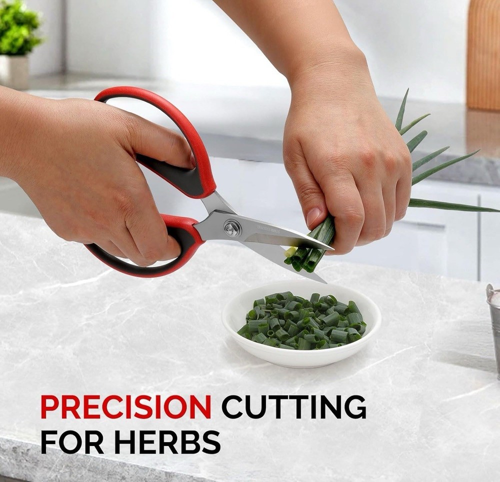 Cooclan Kitchen Scissors Stainless Blade Dishwasher Safe