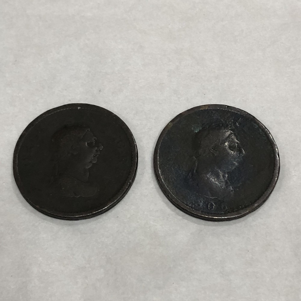 George 3 RD Copper Penny Coins