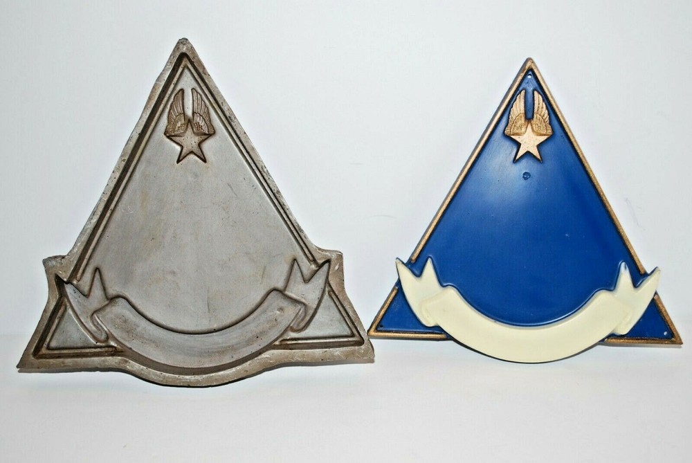 VINTAGE U.S. NAVY STAR WITH WINGS WALL PLAQUE MOLD COAST GUARD SEAFARERS