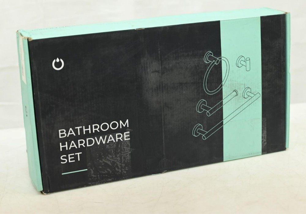 Forious 19102B3A Bath Hardware Set, Black