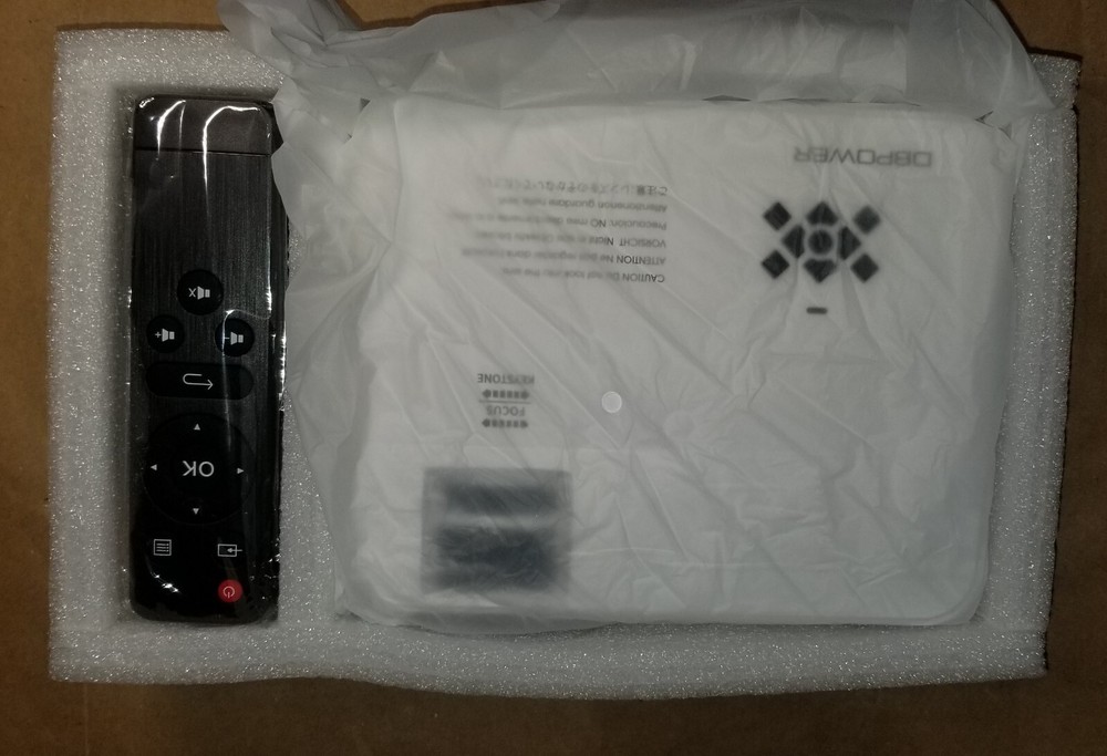 DBPOWER LED Light Source Smart Mini Projector Model T2 SKU: PJ0711 FULLY WORKING