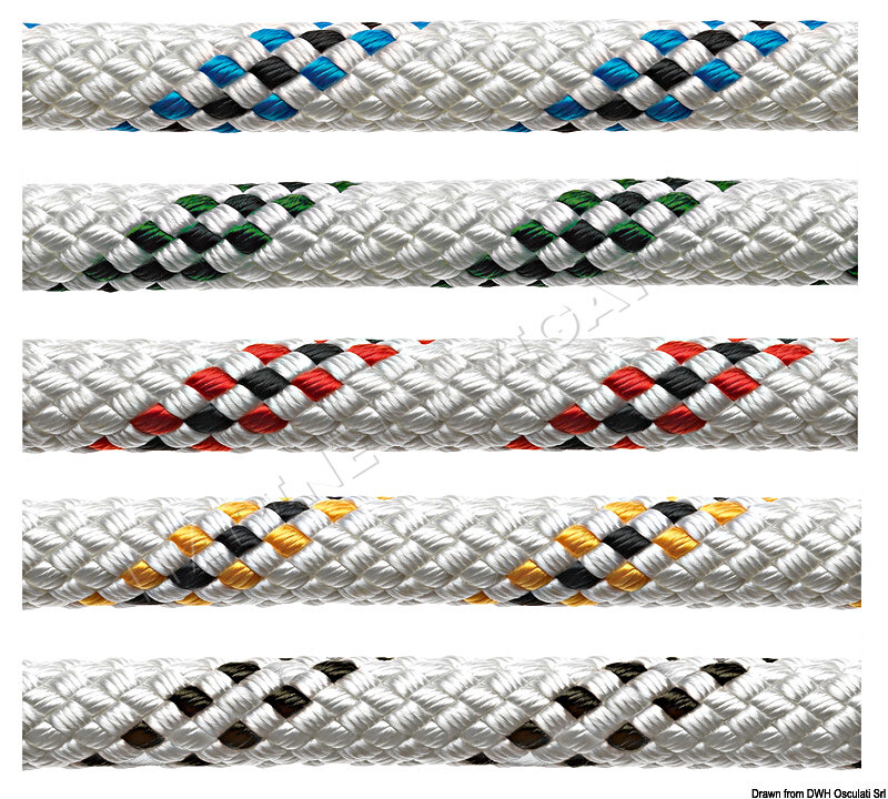 MARLOW Marlowbraid line with fleck green 12 mm