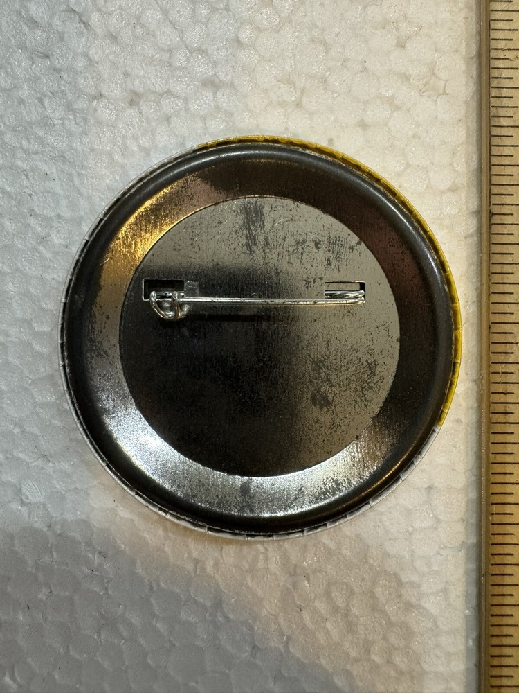 NASA Space shuttle LAUNCH GUEST BUTTON - Yellow