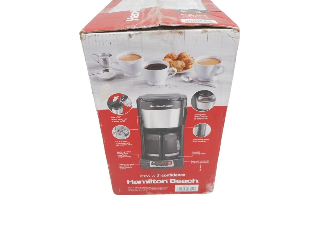 Hamilton Beach FrontFill Compact 5 Cup Programmable Coffee Maker