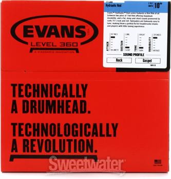 Evans Hydraulic Series Drumhead - 10" - Red