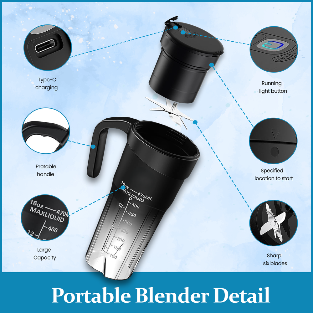 Portable Blender Bottle