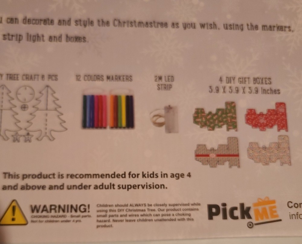 Christmas Tree DIY Kit, AS IS