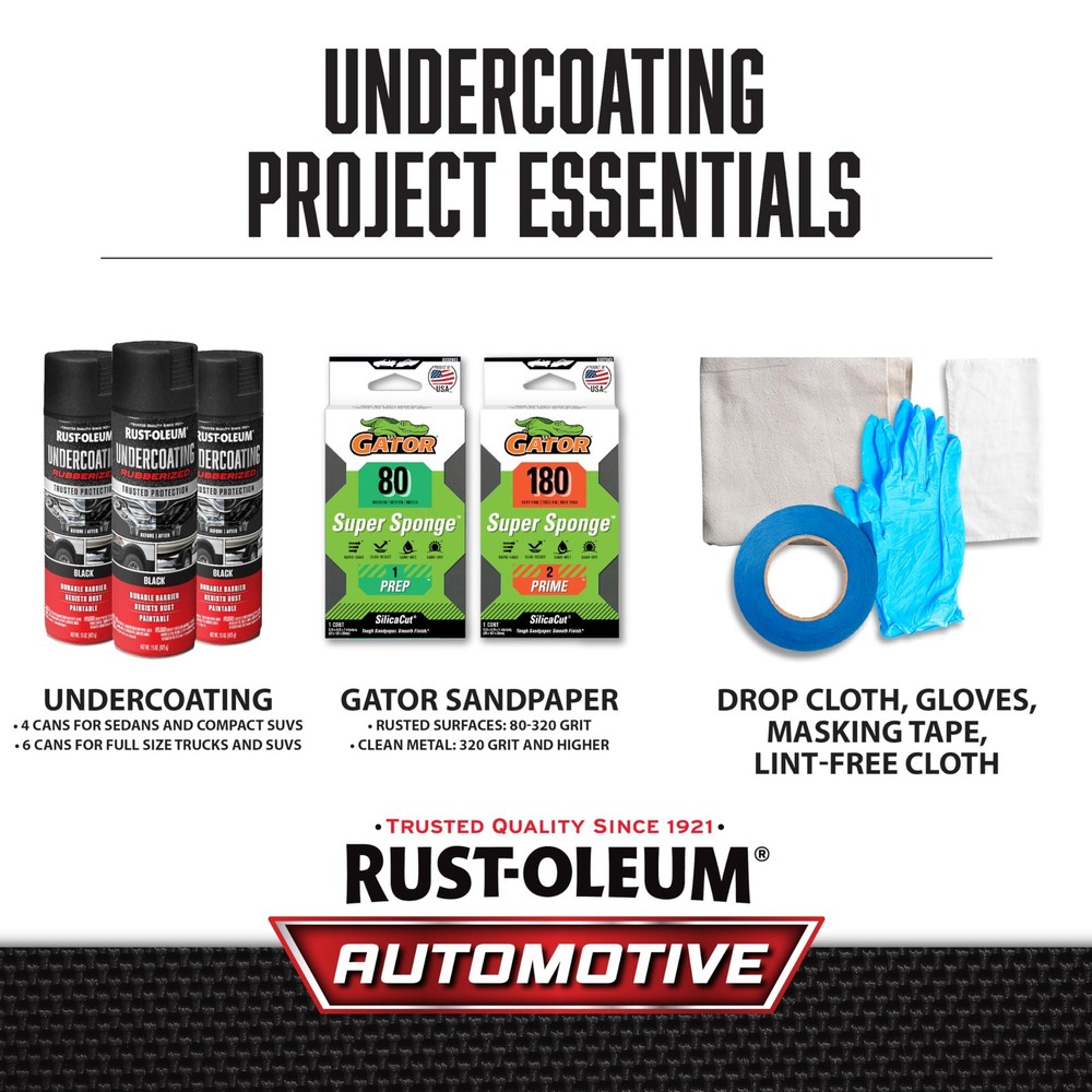 248657 Rubberized Undercoating Spray 15 oz Black