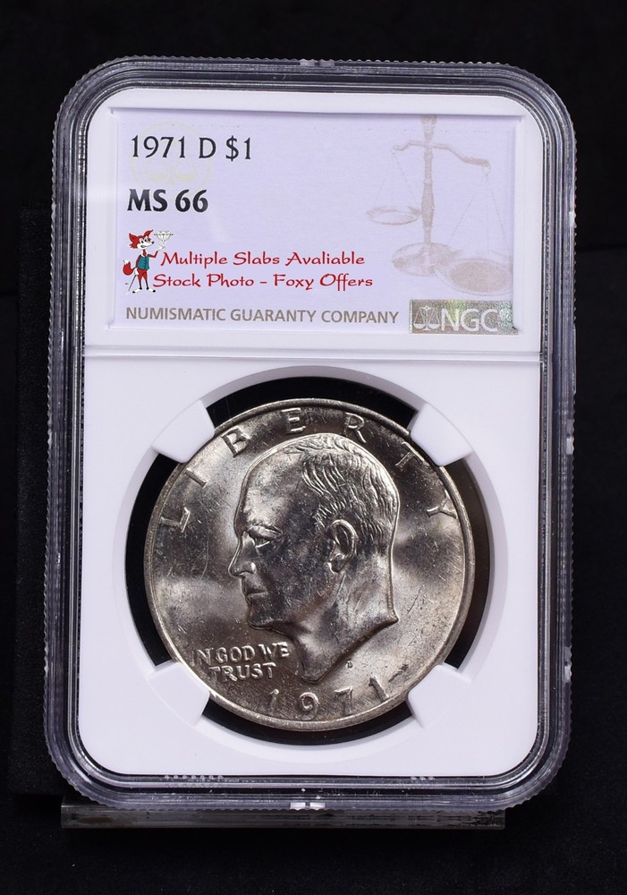 1971-D Eisenhower Dollar - NGC MS66 (Bulk)