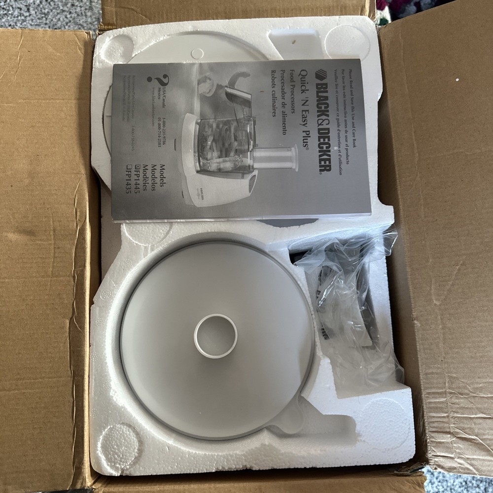 BLACK & DECKER Quick N Easy Plus Food Processor FP1450 OPEN BOX NEW